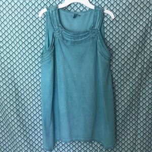 Blue juniors tank top